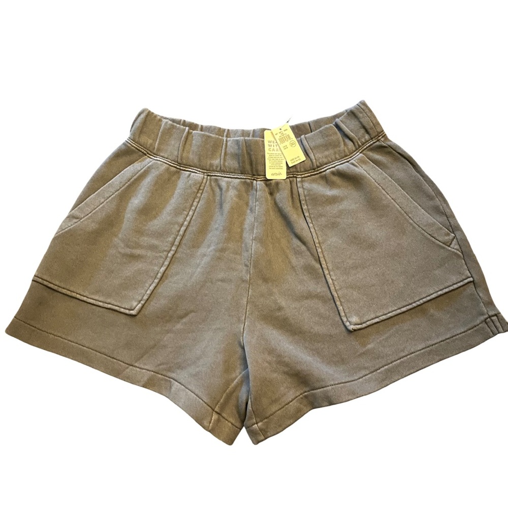 Aerie High Waist Gray Shorts